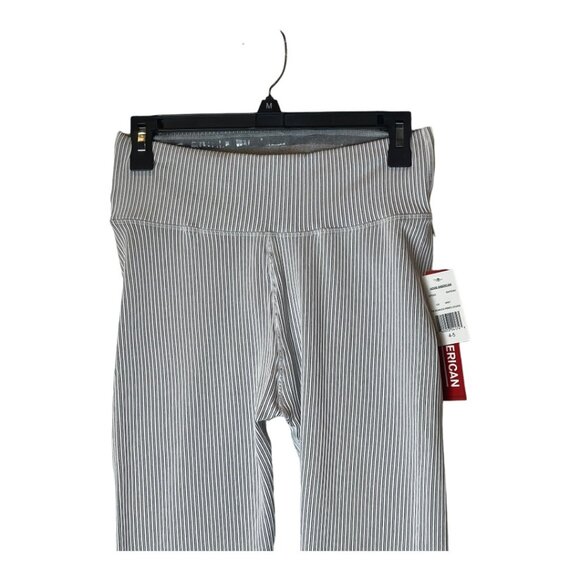 Good American White And Gray Striped High Rise Seamless Ribbed Legging XL-XXL‎ - Picture 4 of 10